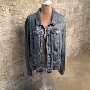 Pilcro and the Letterpress Light Blue Denim Jean Jacket